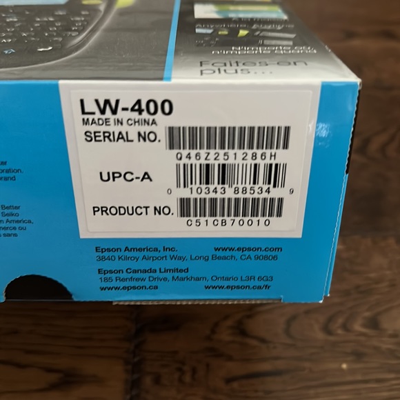 Epson LabelWorks LW-400 NIB - Picture 3 of 11